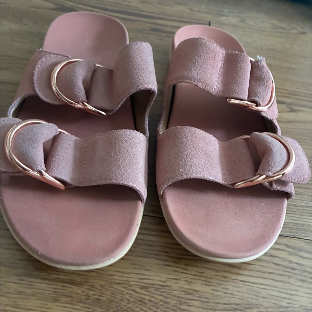 Vionic Pink Slide Sandals with Adjustable Straps - Picture 3 of 3
